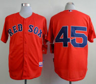 Boston Red Sox #45 Pedro Martinez Red Cool Base Stitched MLB Jersey