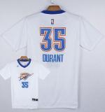 Oklahoma City Thunder -35 Kevin Durant White Pride Stitched NBA Jersey