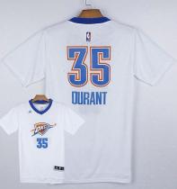 Oklahoma City Thunder -35 Kevin Durant White Pride Stitched NBA Jersey