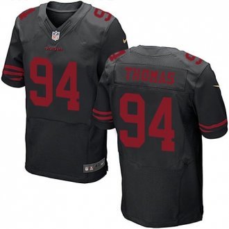 Nike 49ers -94 Solomon Thomas Black Alternate Stitched NFL Elite Jersey