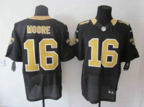 Nike Saints -16 Lance Moore Black Team Color Stitched NFL Elite Jersey