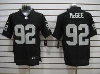 Nike Oakland Raiders #92 Stacy McGee Black Team Color Men's Stitched NFL Elite Jersey