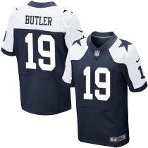 Nike Cowboys -19 Brice Butler Navy Blue Thanksgiving Throwback Stitched NFL Elite Jersey