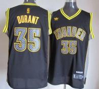 Oklahoma City Thunder -35 Kevin Durant Black Electricity Fashion Stitched NBA Jersey