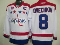 Washington Capitals -8 Alex Ovechkin White 2011 Winter Classic Vintage 40th Anniversary Stitched NHL