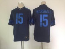 NEW Chicago Bears 15 Brandon Marshall Drenched Limited Jerseys(Navy Blue)