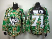Pittsburgh Penguins -71 Evgeni Malkin Camo Veterans Day Practice Stitched NHL Jersey