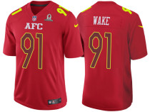 2017 PRO BOWL AFC CAMERON WAKE RED GAME JERSEY