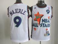 Phoenix Suns -9 Dan Majerle White 1995 All Star Throwback Stitched NBA Jersey