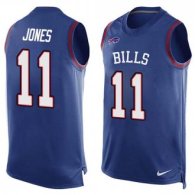Nike Bills -11 Zay Jones Royal Blue Team Color Stitched NFL Limited Tank Top Jersey