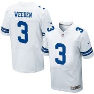 Nike Dallas Cowboys #3 Brandon Weeden White Men's Stitched NFL Elite Jersey