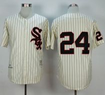 Mitchell And Ness 1959 Chicago White Sox -24 Early Wynn Cream Stitched MLB Jersey