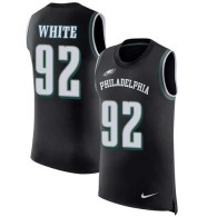 Nike Eagles -92 Reggie White Black Alternate Stitched NFL Limited Rush Tank Top Jersey