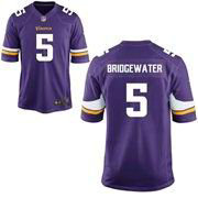 2014 NFL Draft Minnesota Vikings -5 Teddy Bridgewater Purple game jersey
