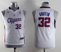 Los Angeles Clippers #32 Blake Griffin White Stitched Youth NBA Jersey