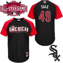 Chicago White Sox -49 Chris Sale Black 2015 All-Star American League Stitched MLB Jersey