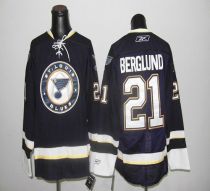 St Louis Blues -21 Berglund Dark Blue Stitched NHL Jersey
