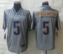 2014 NEW Nike Minnesota Vikings 5 Bridgewater Grey Vapor Elite Jerseys