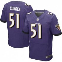 Nike Ravens -51 Kamalei Correa Purple Team Color Stitched NFL New Elite Jersey