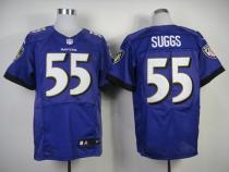 Nike Ravens -55 Terrell Suggs Purple Team Color Men's Stitched NFL New Elite Jersey