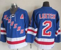 New York Rangers -2 Brian Leetch Light Blue CCM Throwback Stitched NHL Jersey