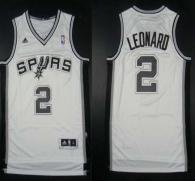 Revolution 30 San Antonio Spurs -2 Kawhi Leonard White Stitched NBA Jersey