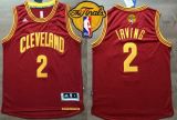 Revolution 30 Cleveland Cavaliers -2 Kyrie Irving Red The Finals Patch Stitched NBA Jersey