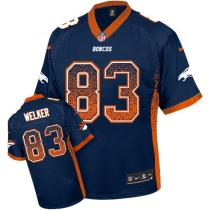 Nike Denver Broncos #83 Wes Welker Navy Blue Alternate Men's Stitched NFL Elite Drift Fashion Jersey
