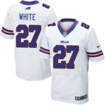 Nike Bills -27 Tre Davious White White Stitched NFL New Elite Jersey