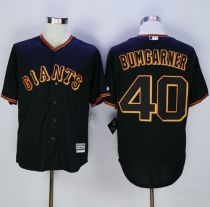 San Francisco Giants #40 Madison Bumgarner Black New Cool Base Fashion Stitched MLB Jersey