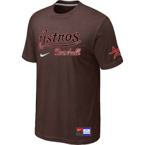 MLB Houston Astros Brown Nike Short Sleeve Practice T-Shirt