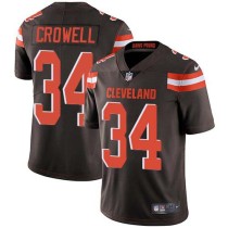 Nike Browns -34 Isaiah Crowell Brown Team Color Stitched NFL Vapor Untouchable Limited Jersey