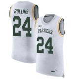Nike Packers -24 Quinten Rollins White Stitched NFL Limited Rush Tank Top Jersey