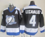 Tampa Bay Lightning -4 Vincent Lecavalier Black CCM Throwback Stitched NHL Jersey