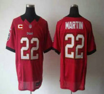 Nike Buccaneers -22 Doug Martin Red Team Color With C Patch Stitched NFL Elite Jersey