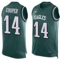 Nike Eagles -14 Riley Cooper Midnight Green Team Color Stitched NFL Limited Tank Top Jersey