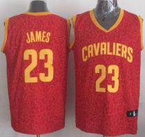 Cleveland Cavaliers -23 LeBron James Red Crazy Light Stitched NBA Jersey