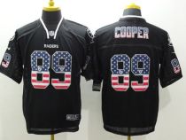 Nike Oakland Raiders #89 Amari Cooper Black Men's Stitched NFL Elite USA Flag Fashion Jersey