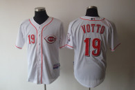 Cincinnati Reds -19 Joey Votto White Cool Base Stitched MLB Jersey