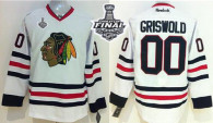 Chicago Blackhawks -00 Clark Griswold White 2015 Stanley Cup Stitched NHL Jersey