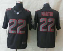 New Nike Tampa Bay Buccaneers -22 Doug Martin Impact Limited Black Jerseys