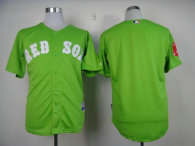 Boston Red Sox Blank Green Cool Base Stitched MLB Jersey