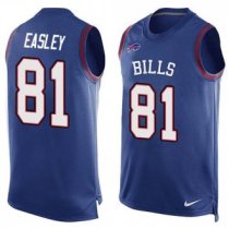 Nike Buffalo Bills -81 Marcus Easley Royal Blue Team Color Stitched NFL Limited Tank Top Jersey
