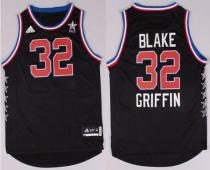 Los Angeles Clippers -32 Blake Griffin Black 2015 All Star Stitched NBA Jersey