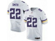 2013 NFL NEW Minnesota Vikings 22 smith White Jerseys(Elite)