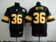 Nike Pittsburgh Steelers #36 Jerome Bettis Black Gold No Men's Stitched NFL Elite Jersey