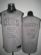 Boston Celtics -5 Kevin Garnett Stitched Grey Anniversary Style NBA Jersey