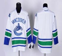 Vancouver Canucks Blank White Road Stitched NHL Jersey