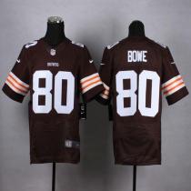 Nike Cleveland Browns -80 Dwayne Bowe Brown Team Color Men's Stitched NFL Elite Jersey