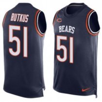 Nike Bears -51 Dick Butkus Navy Blue Team Color Stitched NFL Limited Tank Top Jersey